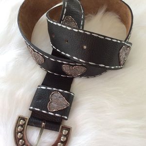 ❄️Betsey Johnson Black Leather Belt